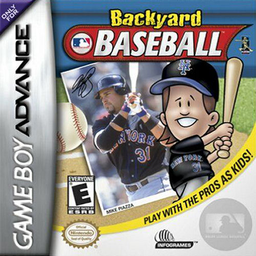 Backyard Baseball box art for GameBoy Advance
